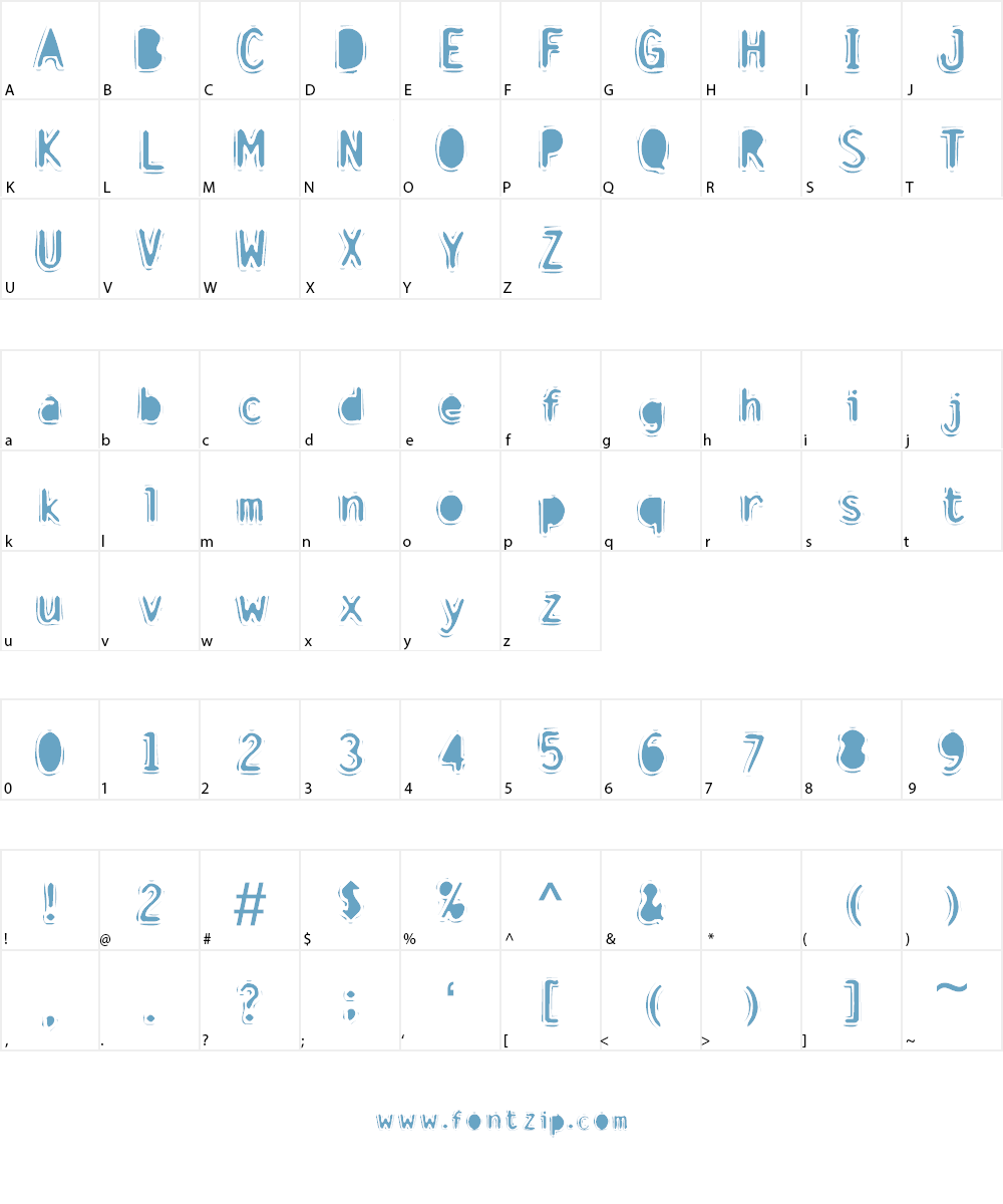 Discount Inferno Font Character